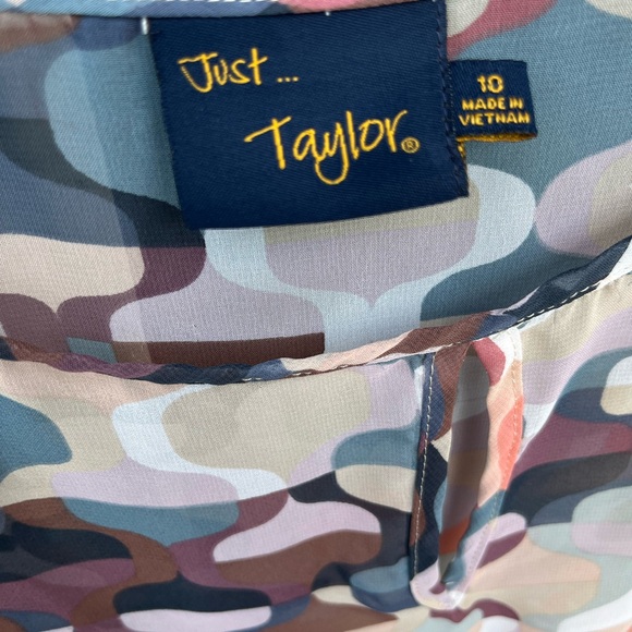 Just Taylor Sheer Dress Size 10 Cute ! - Picture 4 of 8